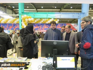 بازدید ریاست دانشگاه ملی مهارت واحد استان کرمانشاه از نمایشگاه هفته پژوهش 8