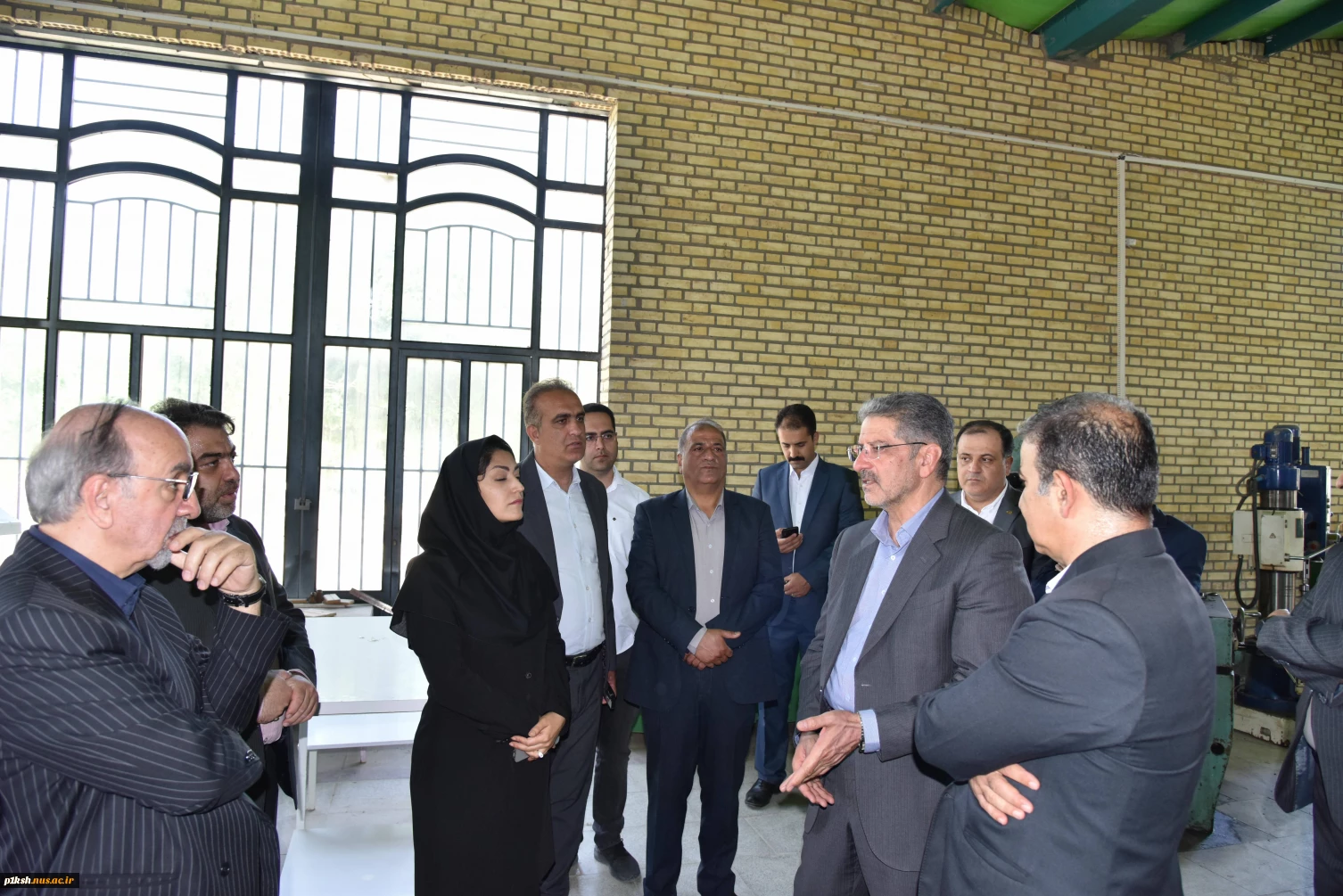 بازدید ریاست دانشگاه ملی مهارت، هیئت همراه و دکتر معظمی، عضو هیئت امنای دانشگاه از آموزشکده پسران گلپایگان