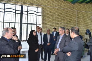بازدید ریاست دانشگاه ملی مهارت، هیئت همراه و دکتر معظمی، عضو هیئت امنای دانشگاه از آموزشکده پسران گلپایگان
