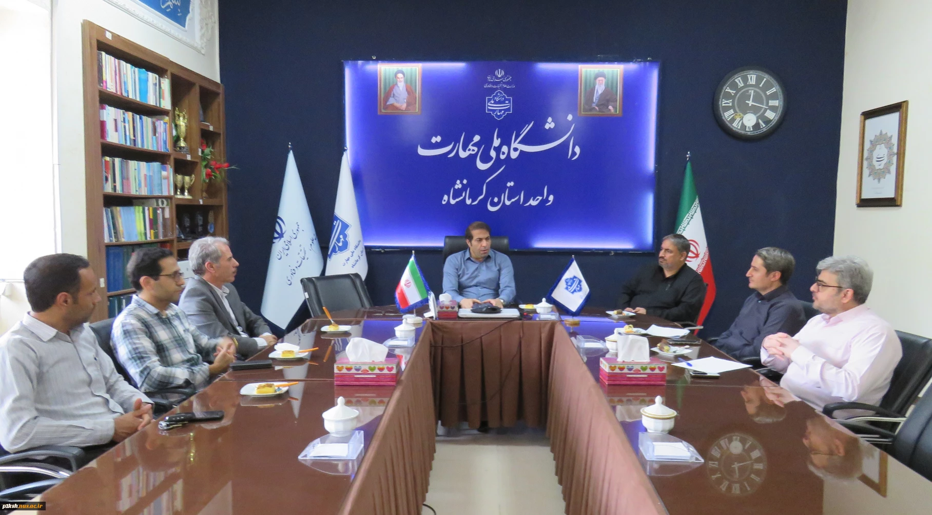 برگزاری جلسه سرپرست دانشگاه ملی مهارت استان کرمانشاه با مسئولین آموزش و پرورش ناحیه یک