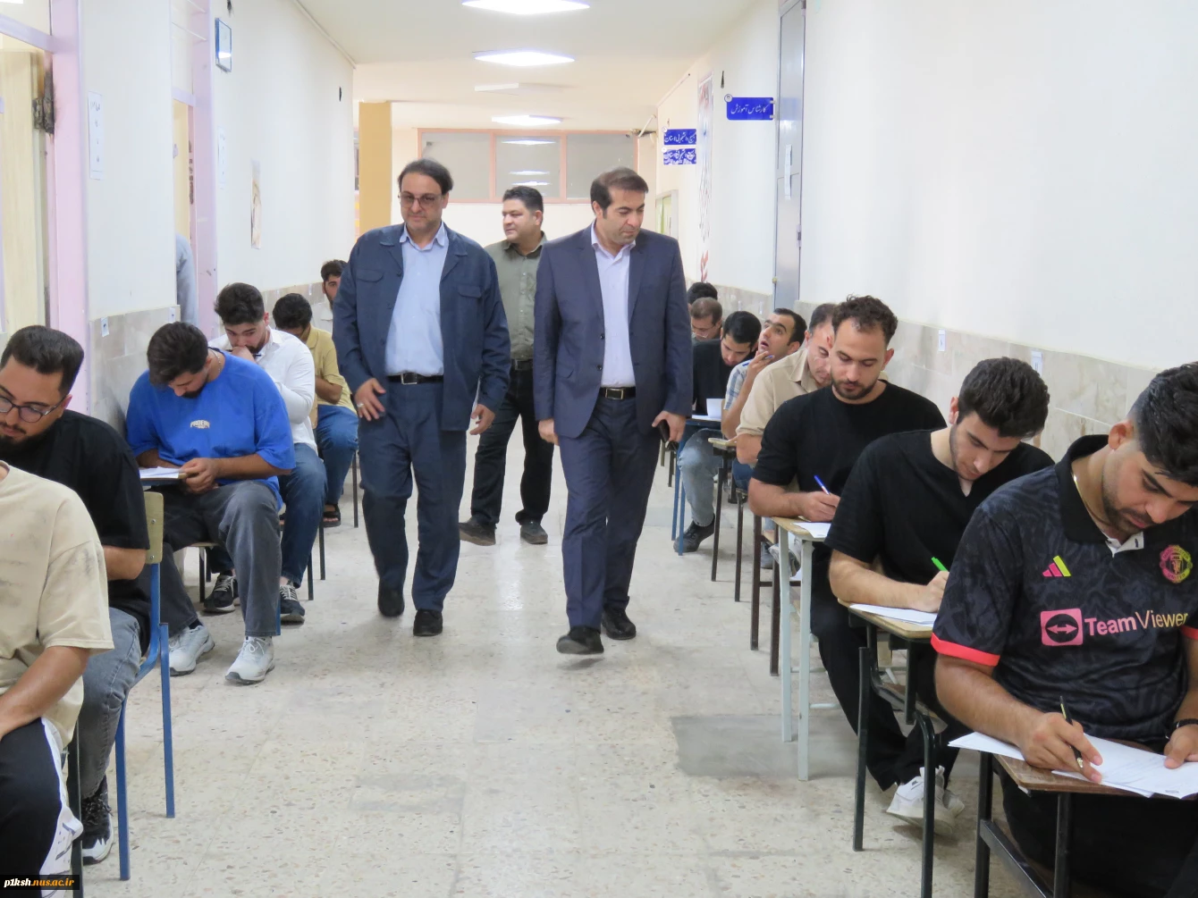 بازدید رئیس دانشگاه ملی مهارت استان کرمانشاه از حوزه برگزاری آزمون پایان نیمسال