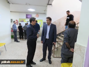 بازدید رئیس دانشگاه ملی مهارت استان کرمانشاه از حوزه برگزاری آزمون پایان نیسمال 3