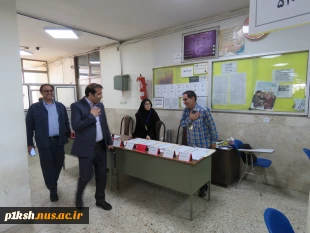بازدید رئیس دانشگاه ملی مهارت استان کرمانشاه از حوزه برگزاری آزمون پایان نیسمال 4