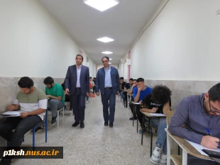 بازدید رئیس دانشگاه ملی مهارت استان کرمانشاه از حوزه برگزاری آزمون پایان نیسمال 6