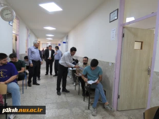 بازدید هیات نظارت، ارزیابی و تضمین کیفیت دانشگاه رازی کرمانشاه از روند برگزاری آزمون های پایان نیمسال دوم 1404- 1403 از آموزشکده های ملی مهارت پسران شماره یک و دو کرمانشاه 3
